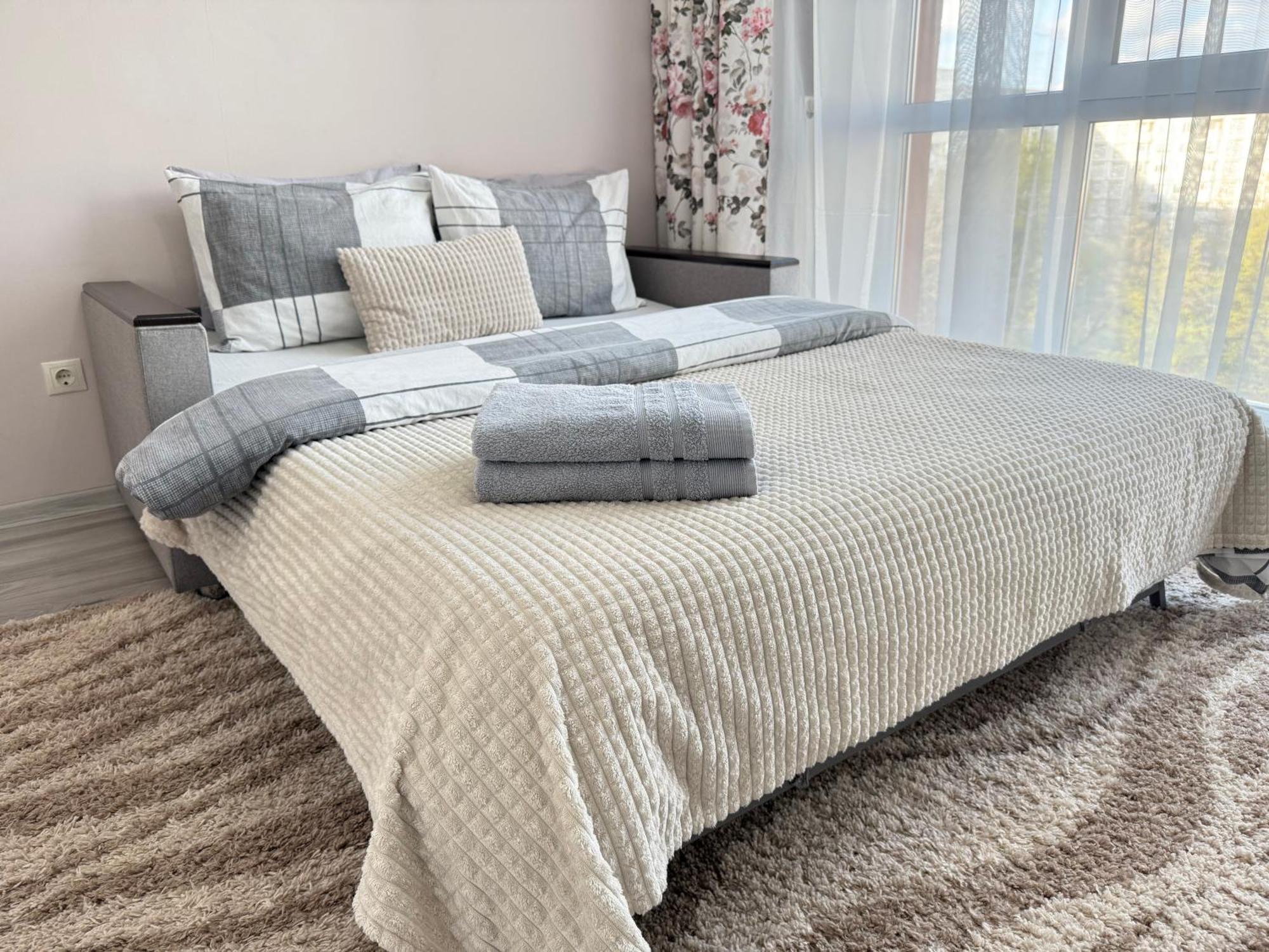 Cozy Two Bedroom Large Apartment Chisinau Bagian luar foto